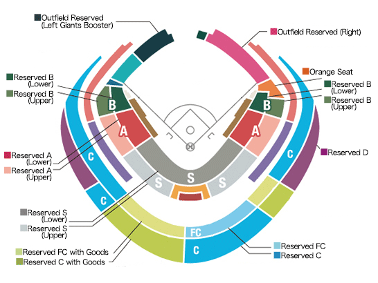 Tokyo Dome Seating Chart Baseball