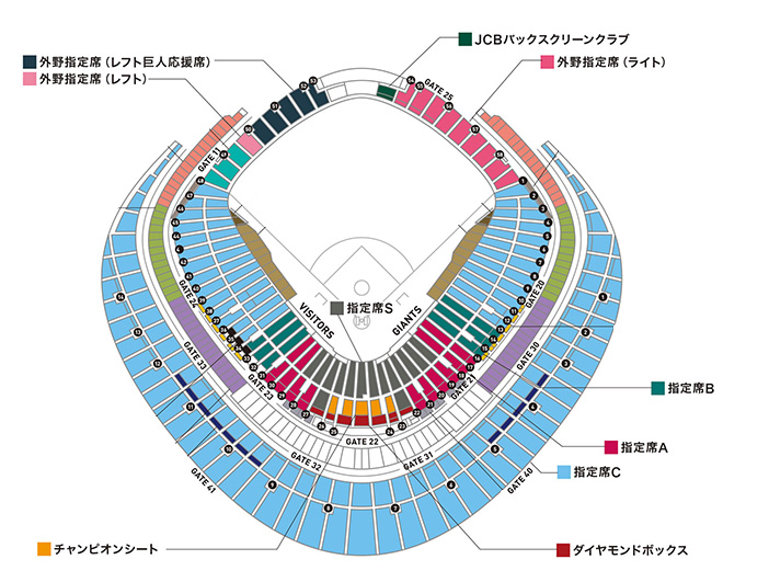 3枚連番席価格一塁側ジャイアンツ応援席 特典付き指定席C応援フラッグ